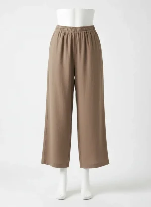 Pantalon léger coton ample poches latérales femme décontracté - Vue 1 - Pantalon léger