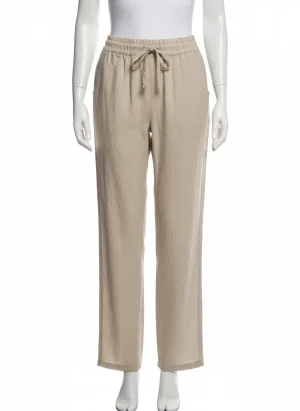 Pantalon léger coton lin cordon serrage ample femme - Vue 1 - Pantalon léger