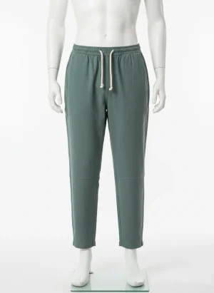 Pantalon léger coton lin homme droit respirant - Vue 1 - Pantalon léger