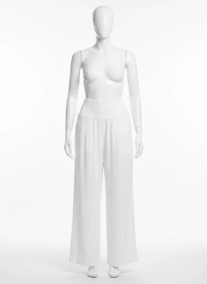 Pantalon léger coton nylon femme large décontracté - Vue 1 - Pantalon léger