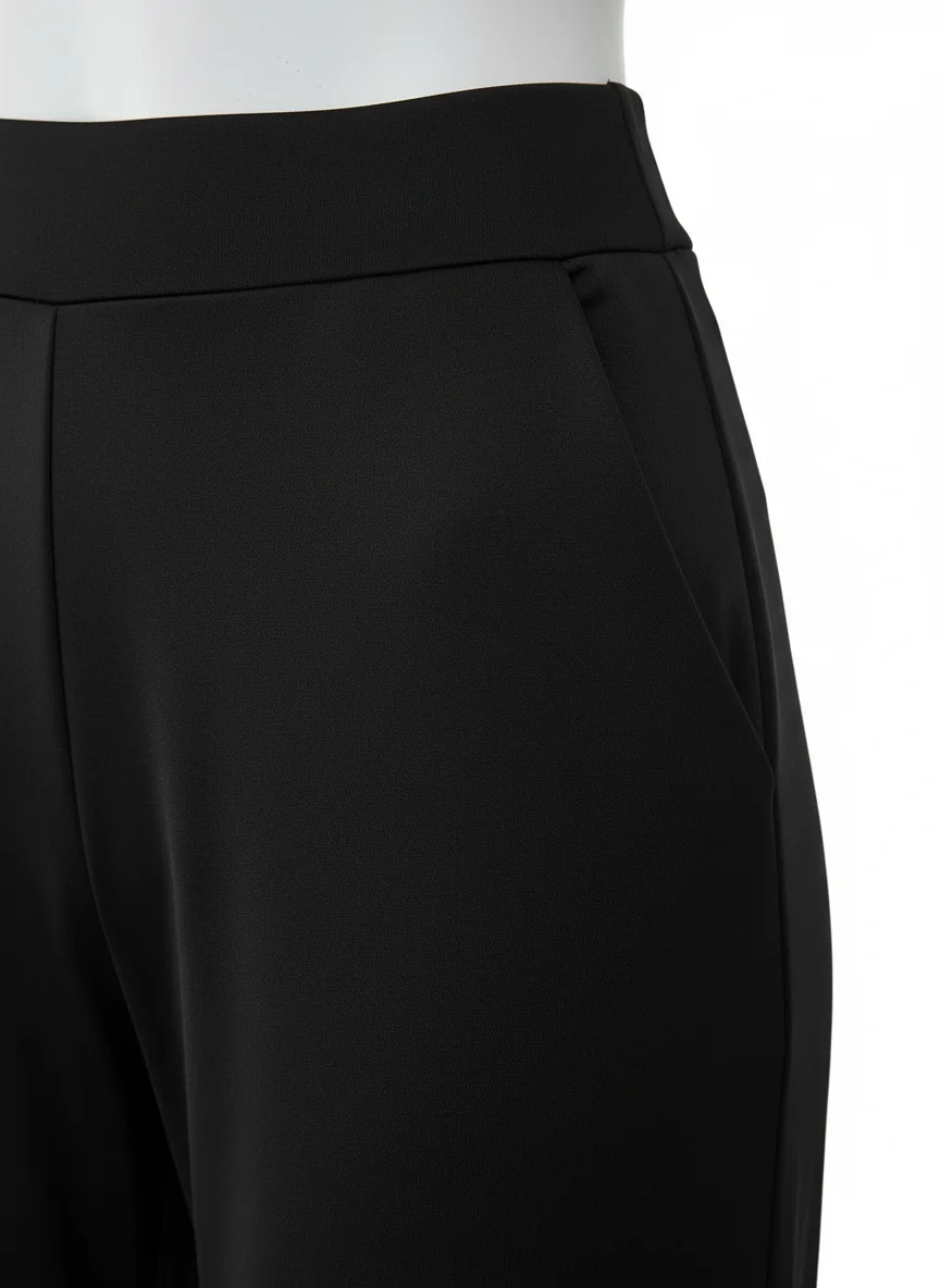Pantalon léger extensible femme minimaliste bureau chic - Vue 4 - Pantalon léger
