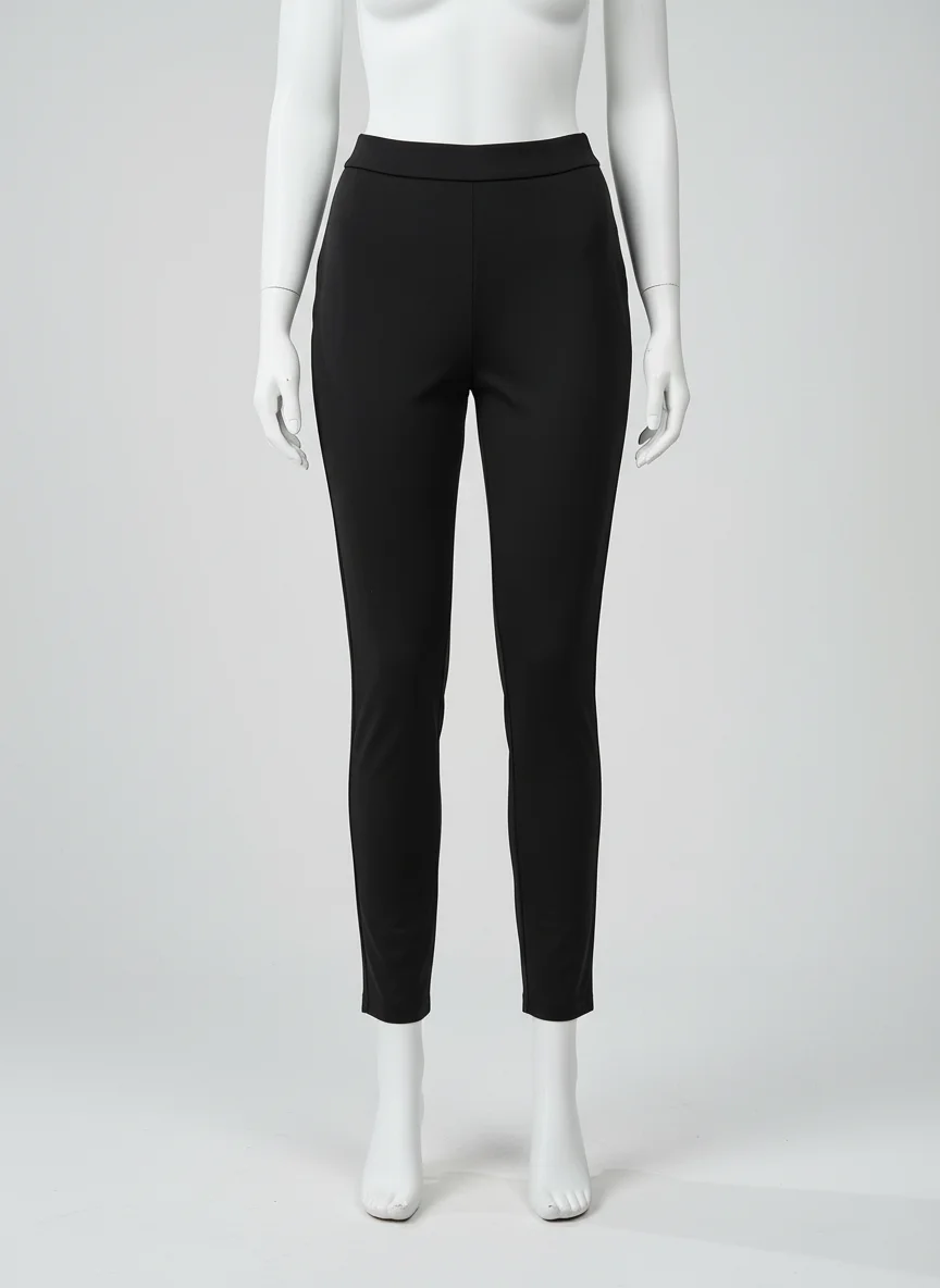 Pantalon léger extensible femme minimaliste bureau chic - Vue 6 - Pantalon léger
