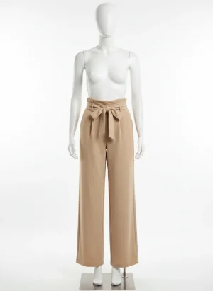 Pantalon léger femme ample élégant taille haute business - Vue 1 - Pantalon léger