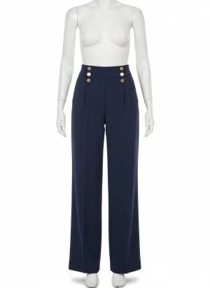 Pantalon léger femme droit bureau élégant quotidien - Vue 1 - Pantalon léger
