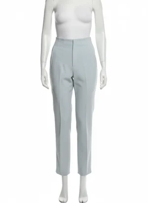 Pantalon léger femme taille haute droit business - Vue 1 - Pantalon léger