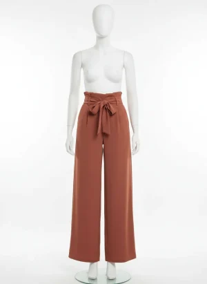 Pantalon léger jambes larges femme élégant quotidien - Vue 1 - Pantalon léger