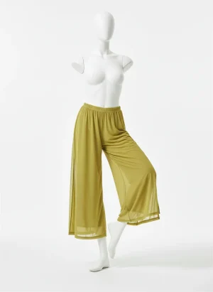 Pantalon léger nylon femme vaporeux mouvement artistique - Vue 1 - Pantalon léger