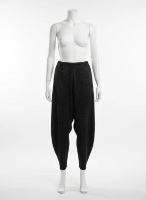 Pantalon léger plissé femme coupe banane décontracté - Vue 1 - Pantalon léger