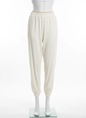 Pantalon léger soie glacée femme ample sport été - Vue 1 - Pantalon léger