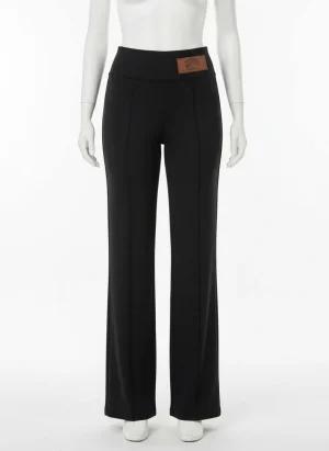 Pantalon léger taille haute extensible quotidien femme - Vue 1 - Pantalon léger